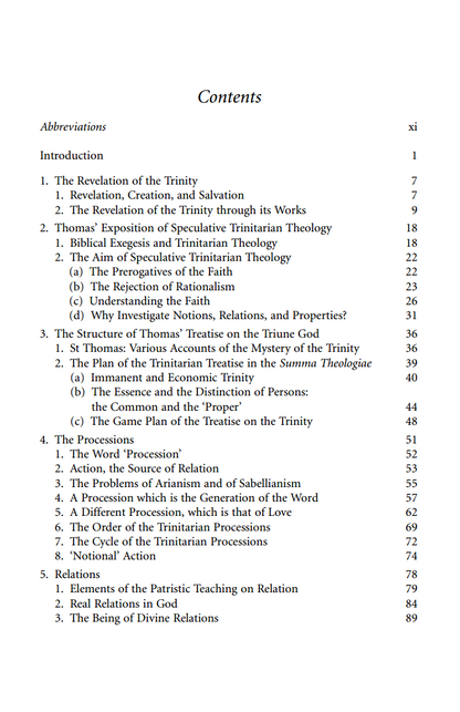 The Trinitarian Theology of St Thomas Aquinas | e-Book Guest